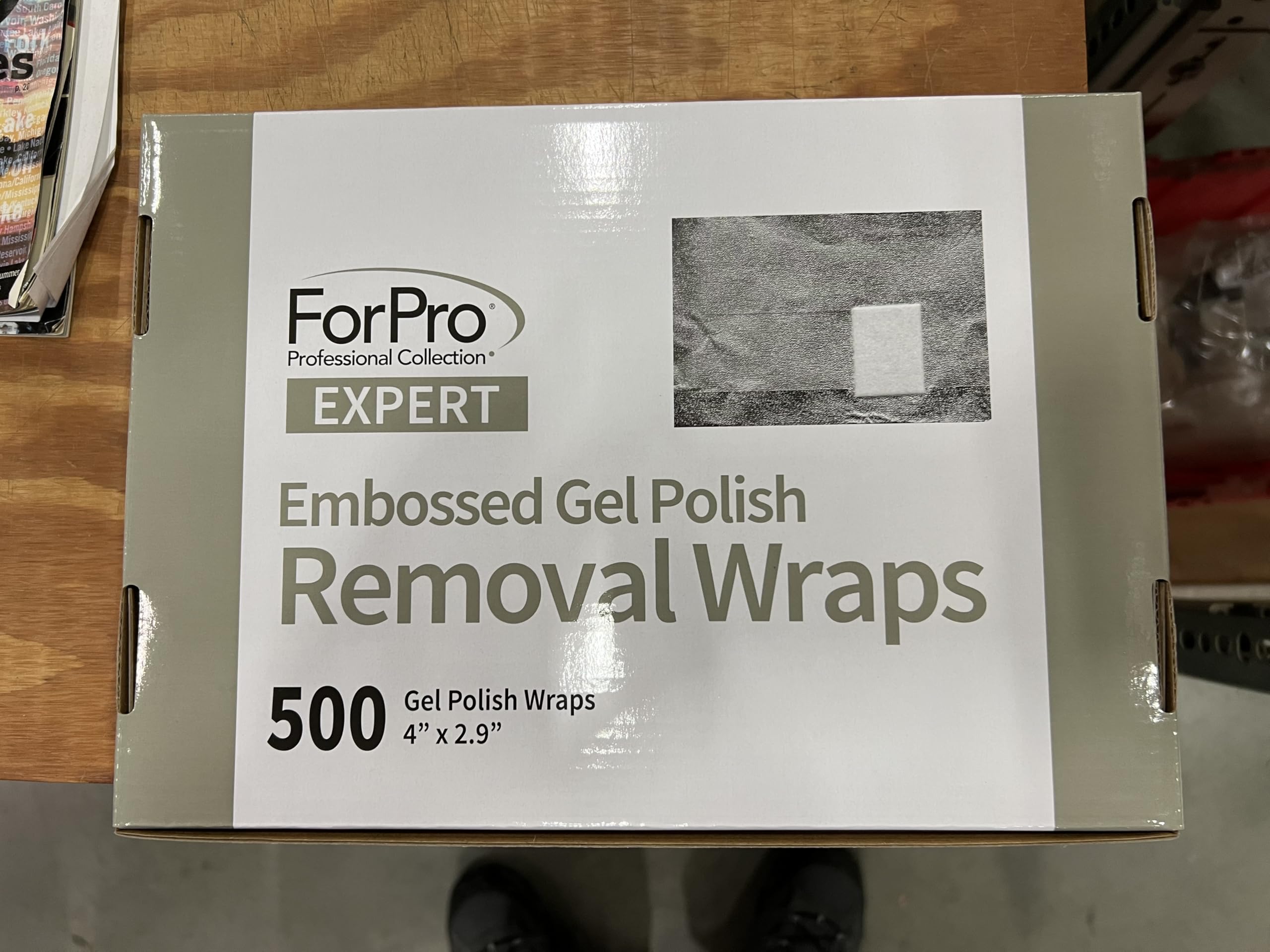ForPro Colección Profesional: Envolturas con relieve para Eliminación de Esmalte en Gel (500 Unidades)