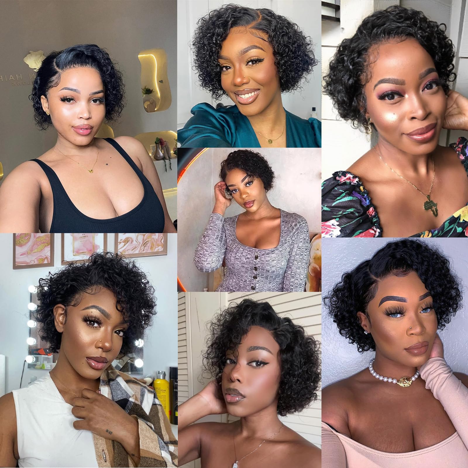 Pixie IMANI HAIR sin pegamento, colocación rápida y segura.