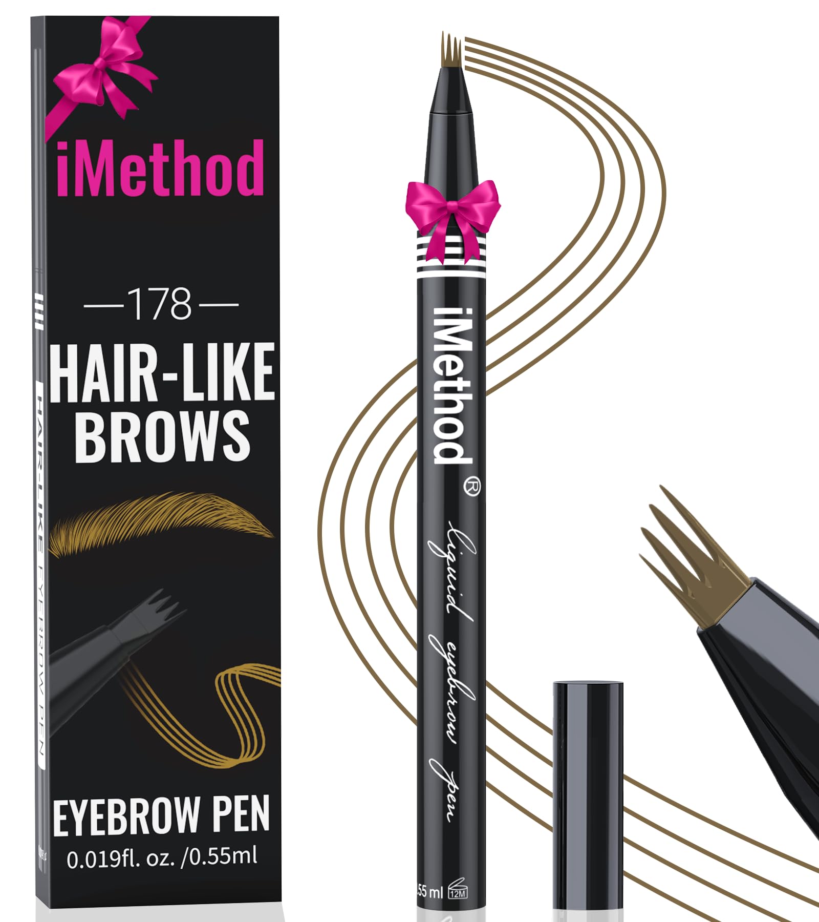 iMethod cejas, punta ultra fina para trazos naturales y precisos