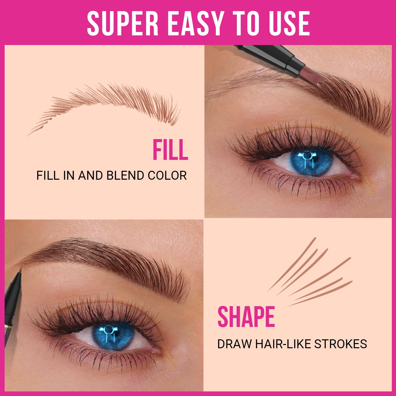 iMethod cejas compacto y portable para retoques en cualquier lugar.