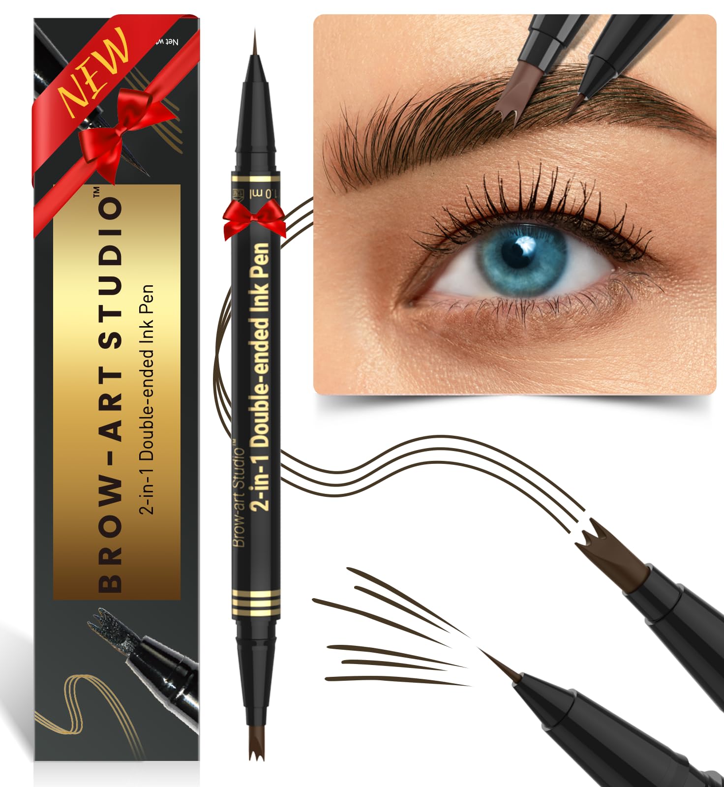 iMethod cejas lapiz microblading dos-en-uno para trazos naturales.