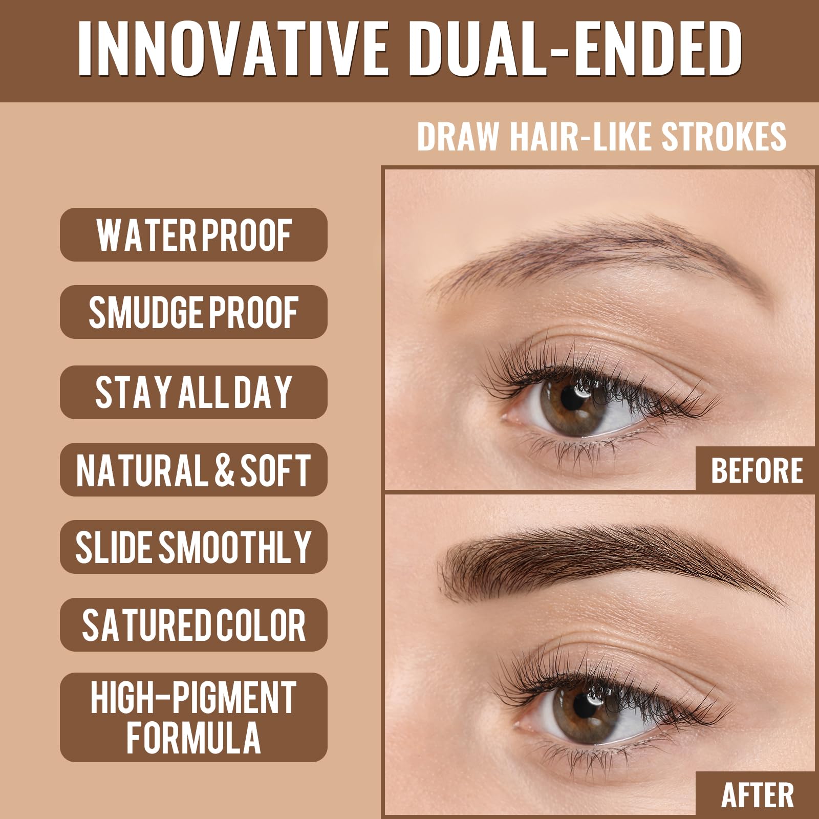 iMethod Uso multifunción para cejas, delineado y vello facial