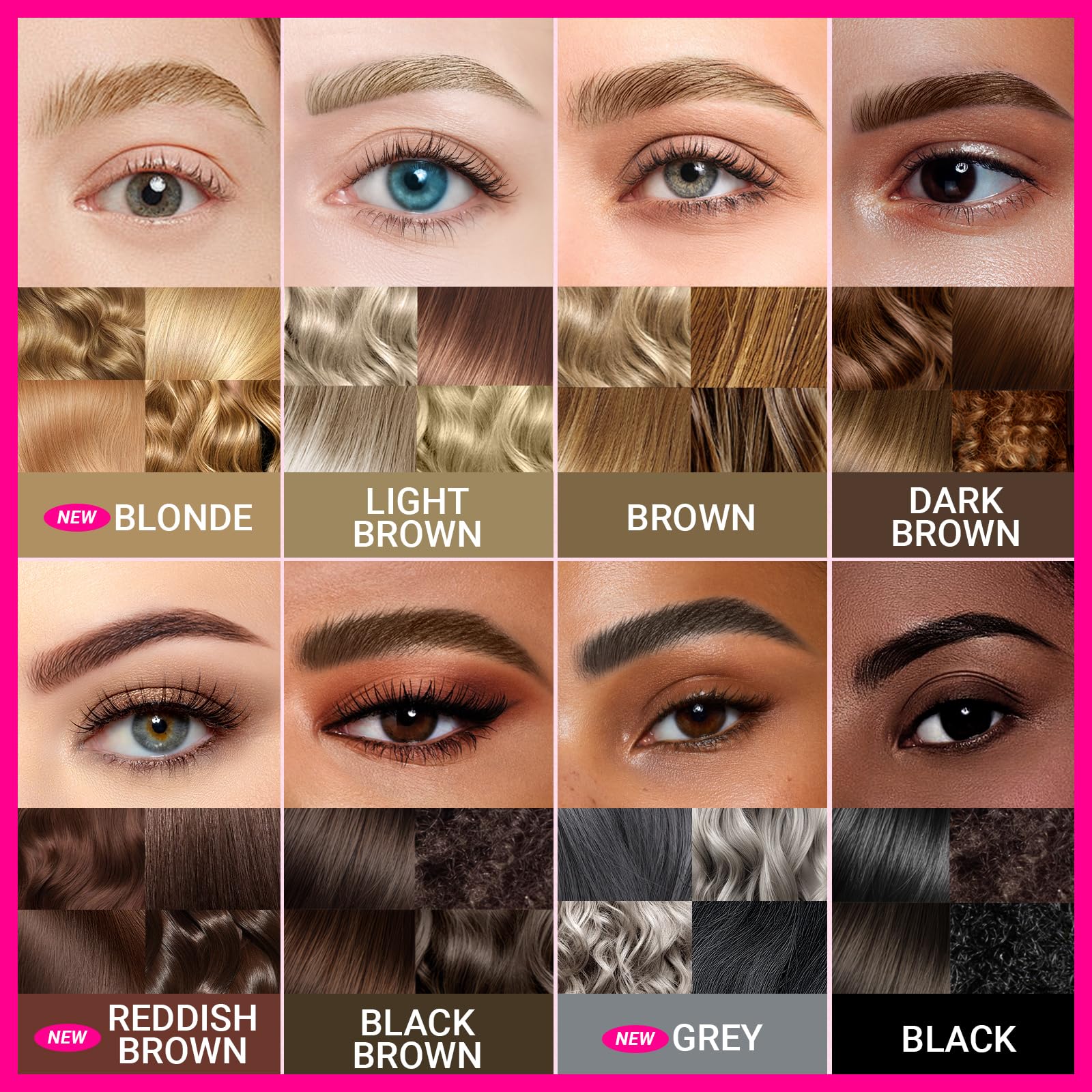 iMethod Lápiz de Cejas Curvado 24 horas de color sin retoques.
