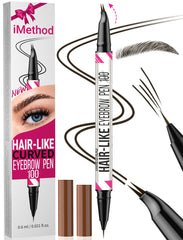 iMethod Lápiz de Cejas Curvado con punta curva para trazos naturales y definidos.