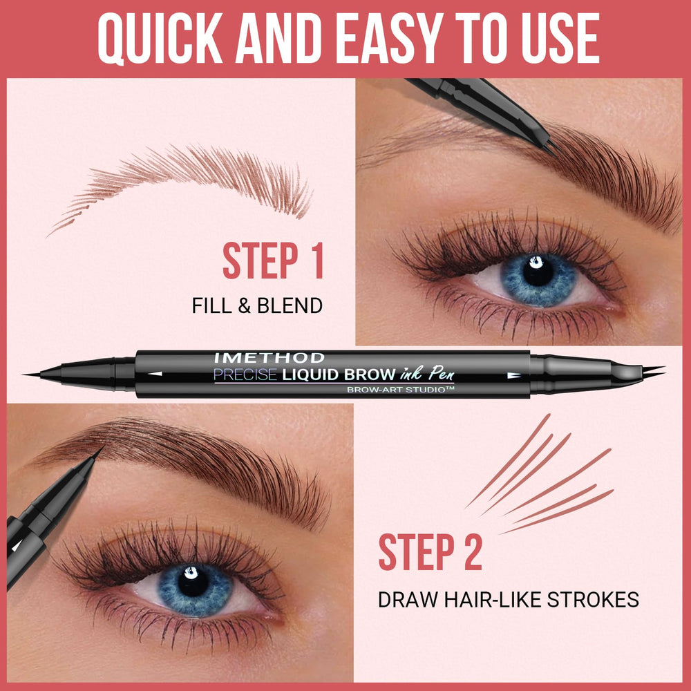 iMethod Curved Eyebrow Pen punta pincel permite difuminar colores con facilidad.