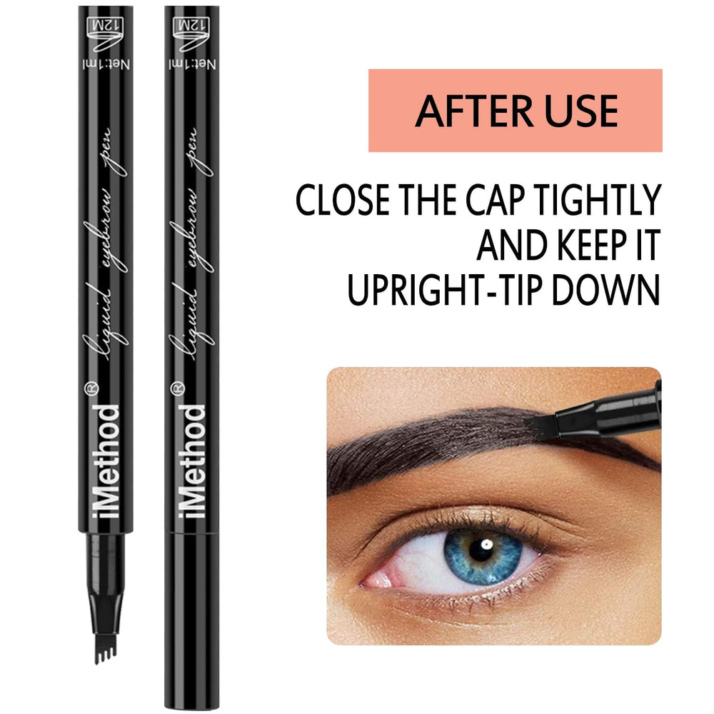 Cap storage prevents drying when not in use with iMethod brow pen.