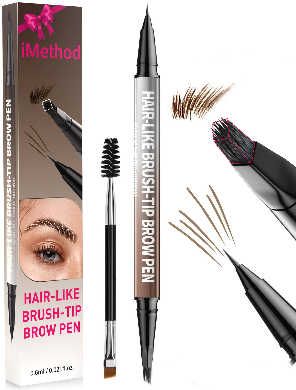 iMethod delineado-preciso para cejas con aspecto natural.