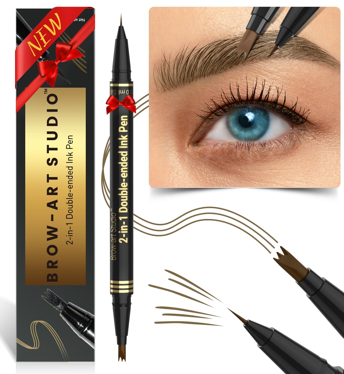 iMethod Lápiz cejas con doble extremo para trazos naturales y duraderos.