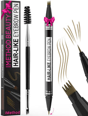 iMethod lapiz cejas punta 4-ramificada para trazos naturales y realistas