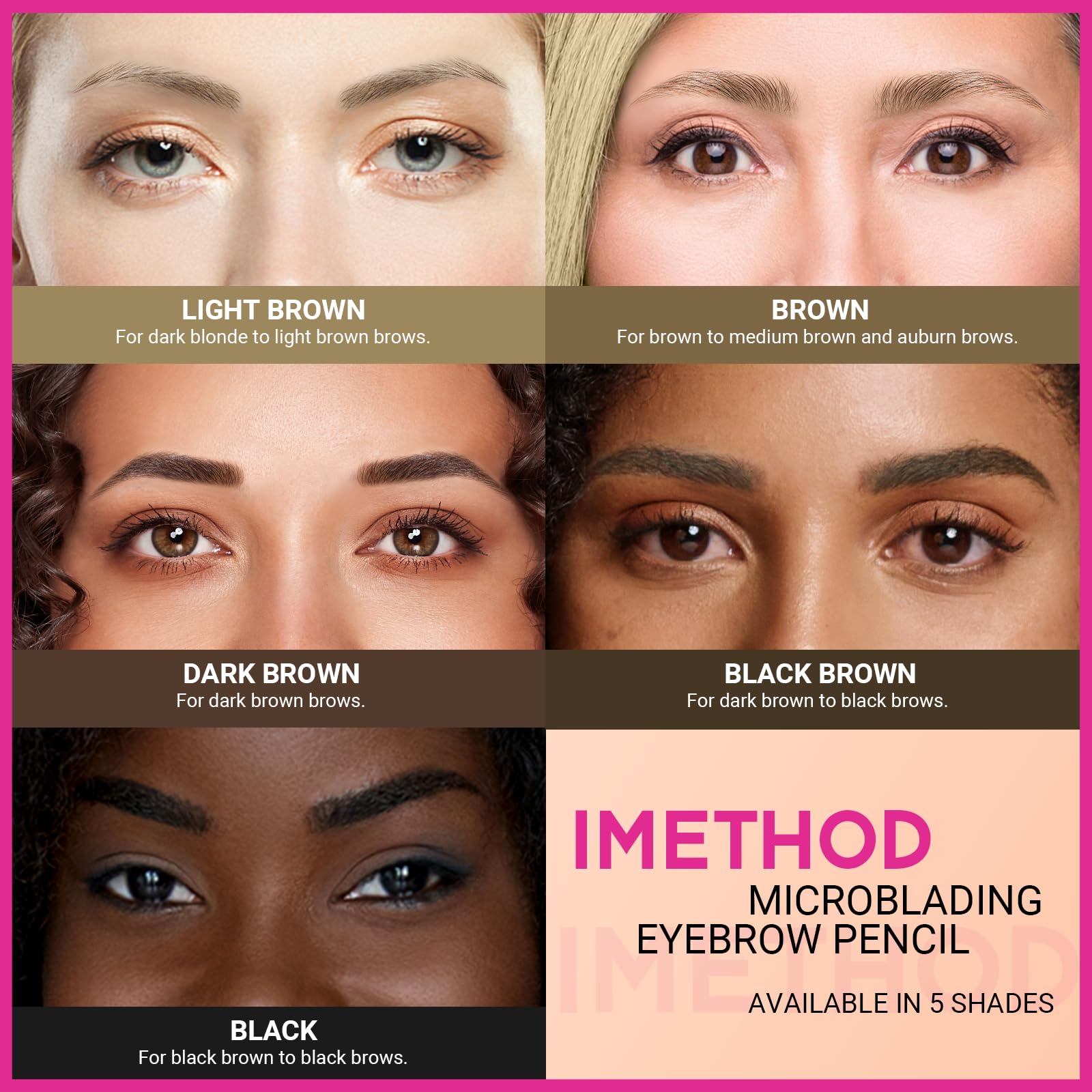 iMethod uso diario de cejas para definición duradera sin esfuerzo.