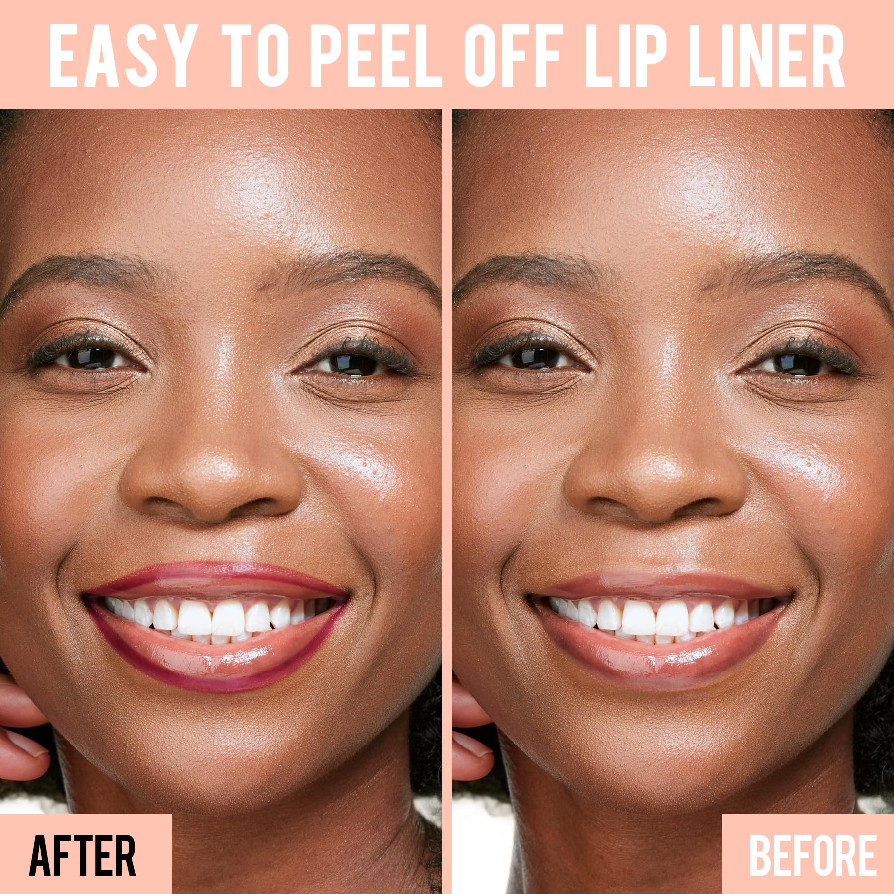 tinte labial iMethod con pinza para retirar fácilmente el color.