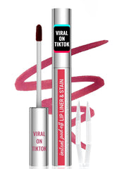 tinte labial iMethod en delineador labial mauve, duradero para todo el día.