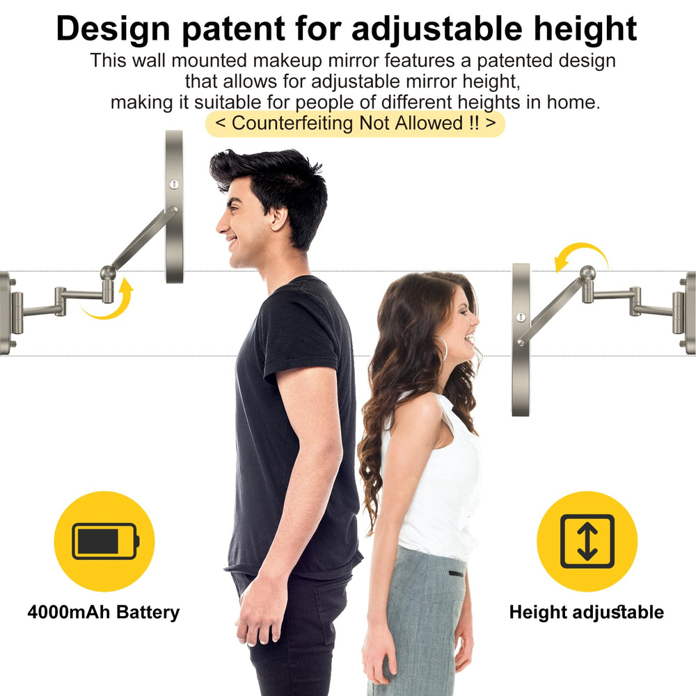 Brazo extensible IMIKONA para ajustar ángulos y distancia con comodidad.
