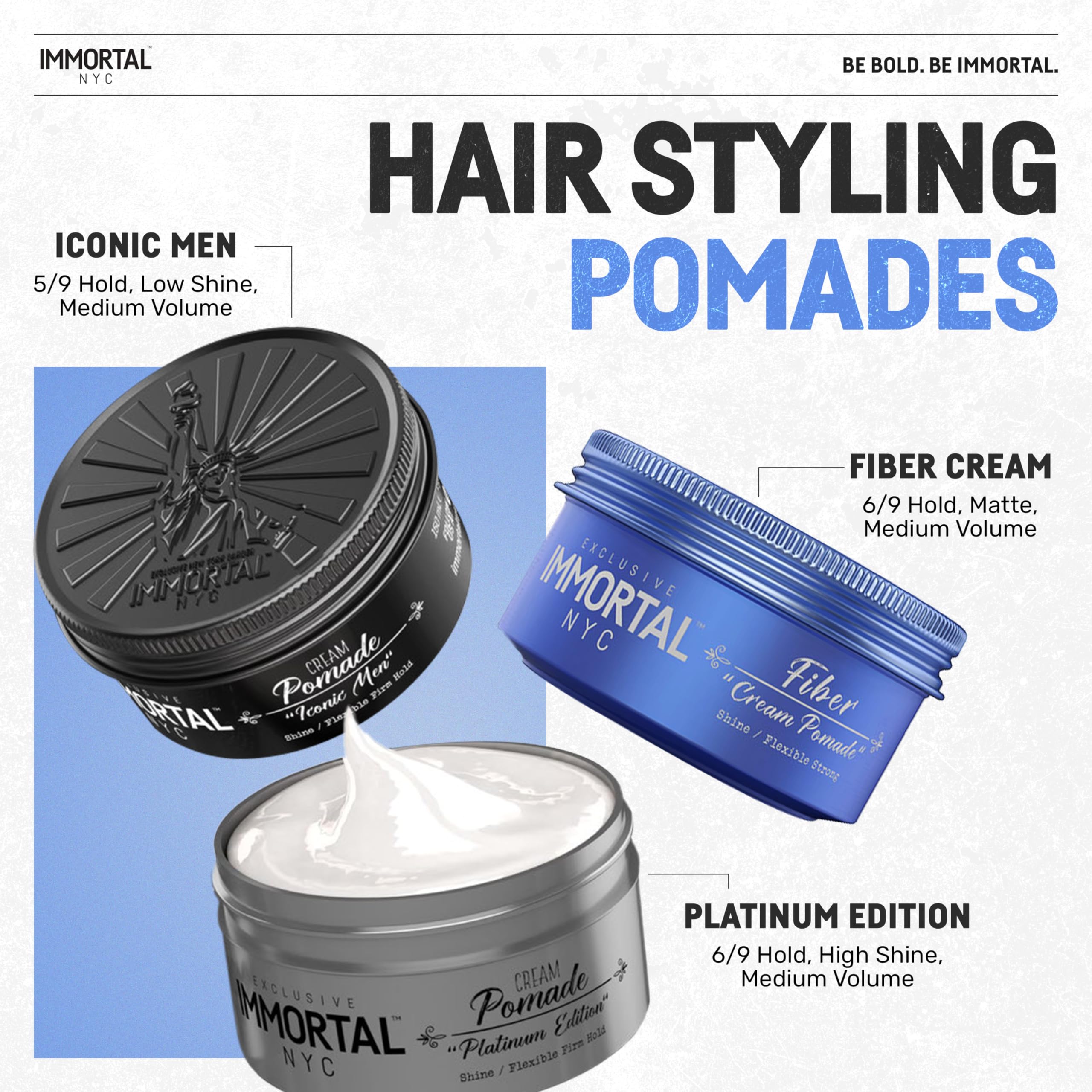 Immortal NYC ingredientes naturales para uso diario sin irritaciones.
