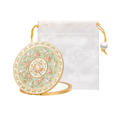 Imperblooms Espejo compacto con diseño Tang, ideal para retoques rápidos en el bolso.