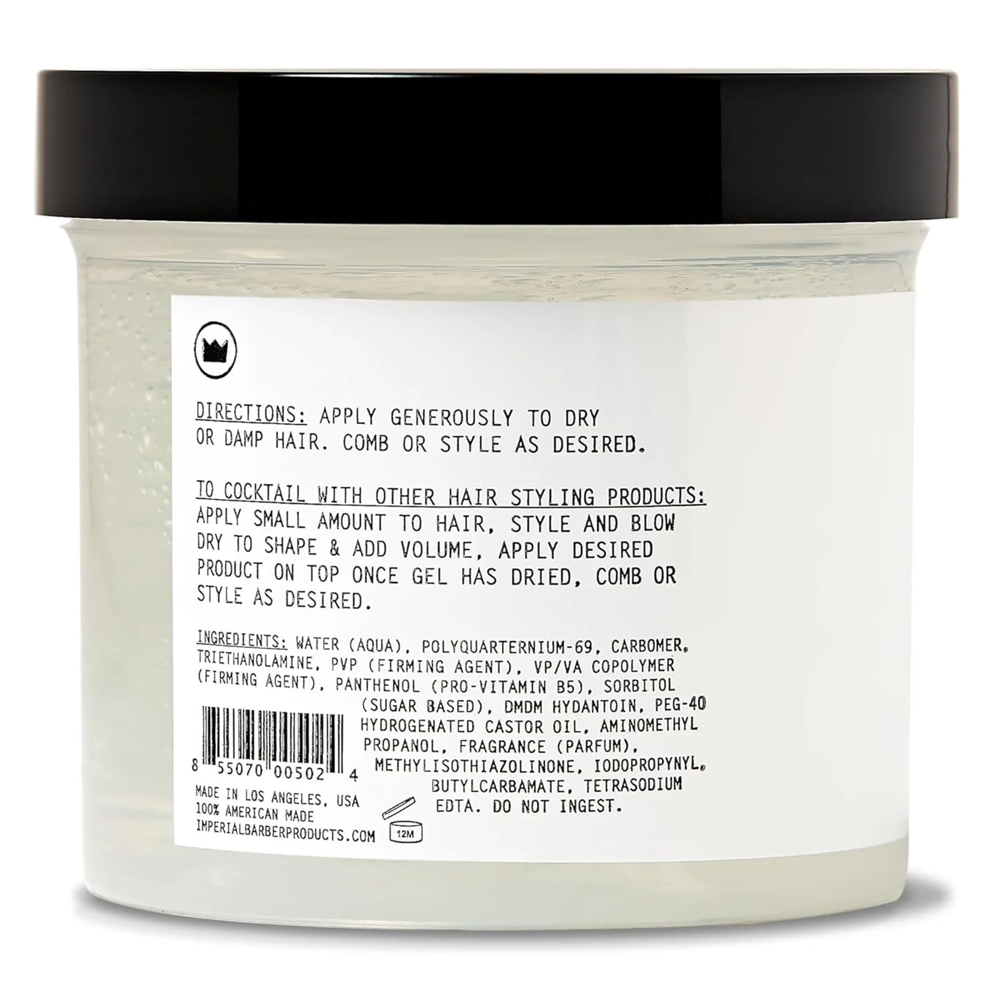 Imperial Gel Pomada: aplicación suave para peinados definidos.