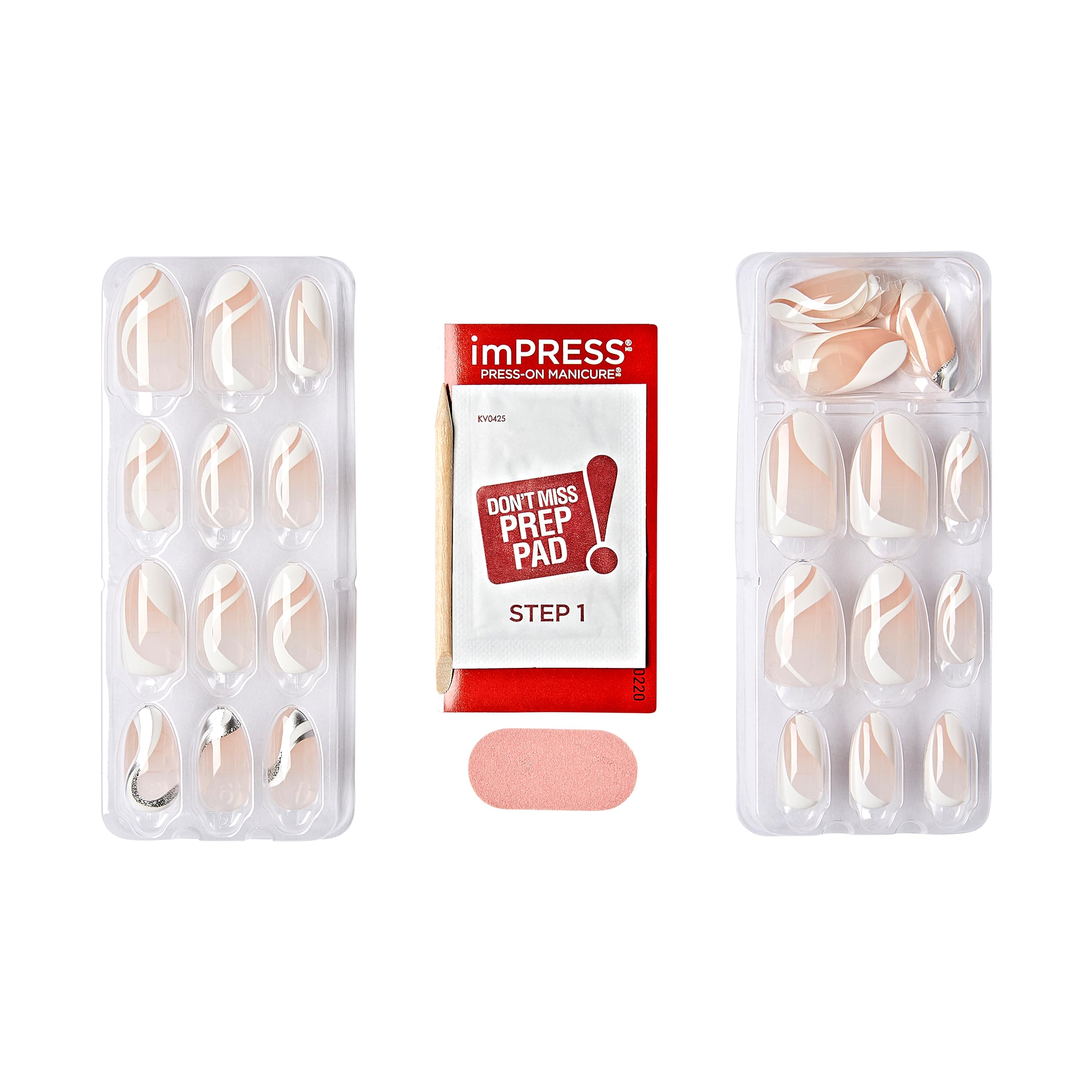 imPRESS glitter blanco para un look moderno