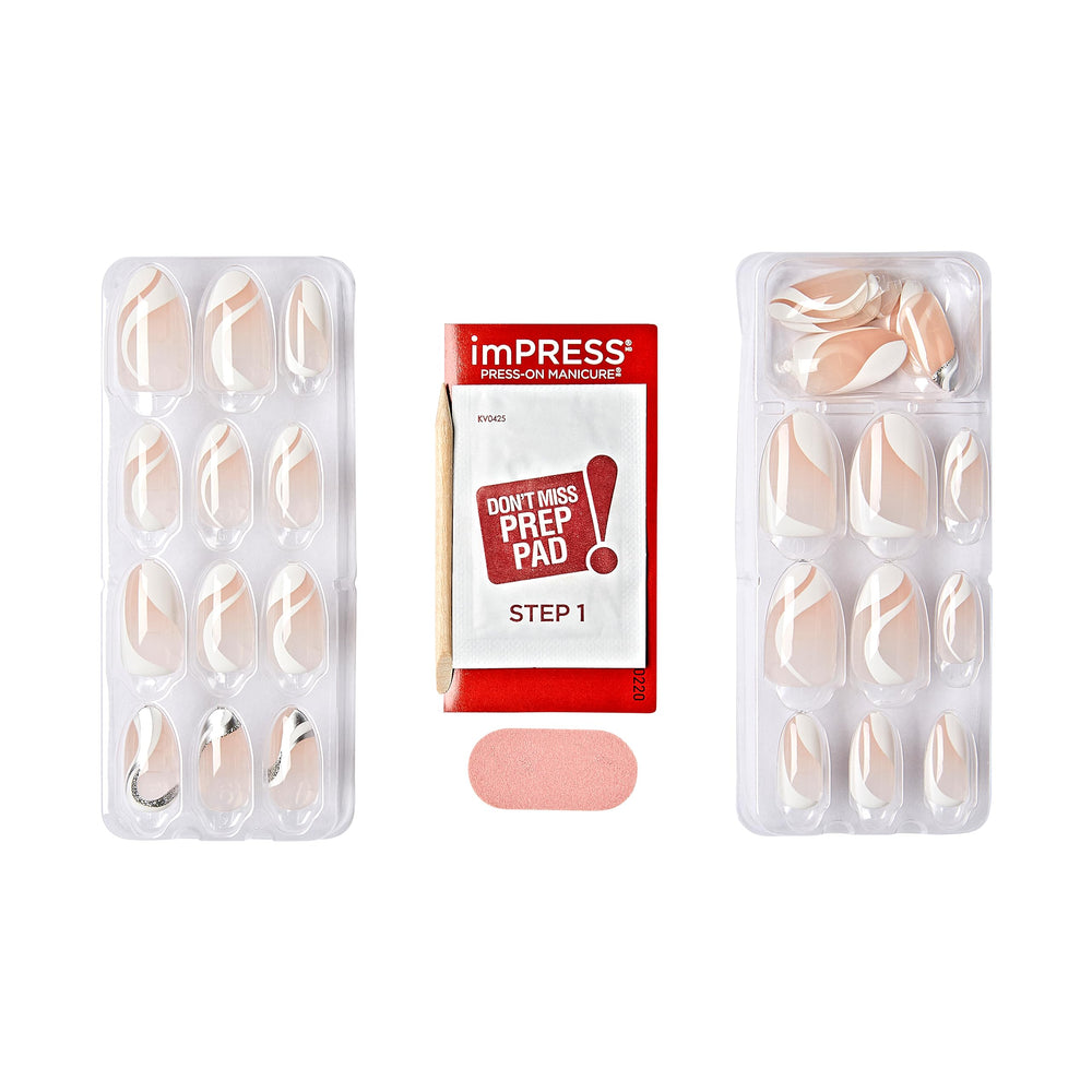 imPRESS glitter blanco para un look moderno