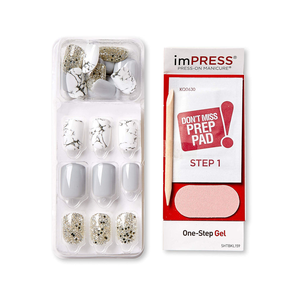 Acabados mate, cromo y destellos en uñas imPRESS.