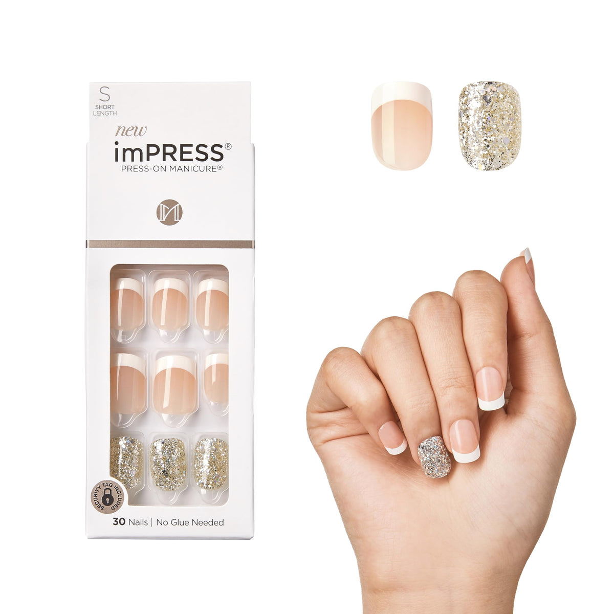 imPRESS con la almohadilla de preparacion para uñas, base limpia y lista para aplicar las uñas postizas