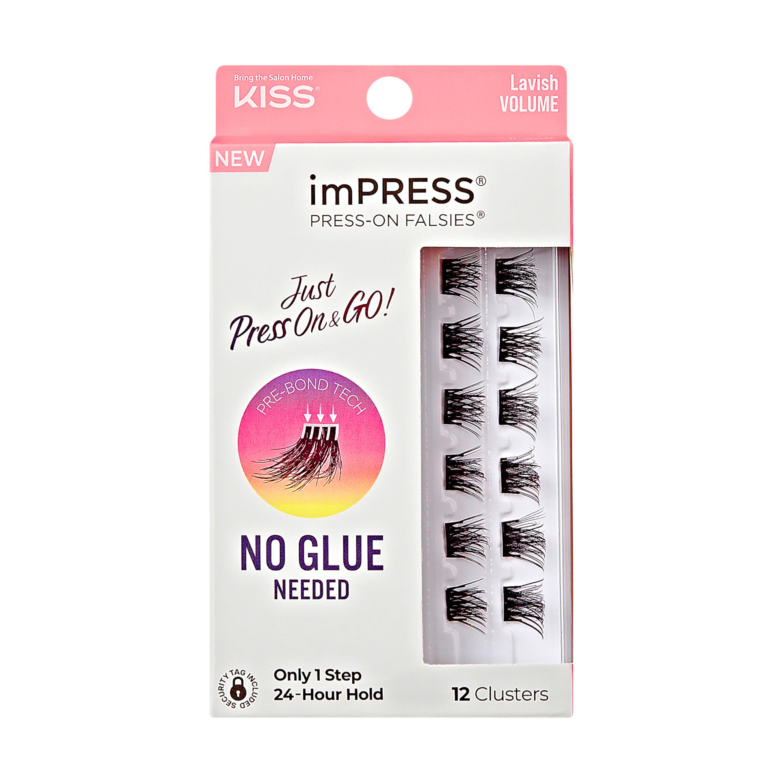 Look desflecado con imPRESS Falsies, 12-14 mm, efecto suave.