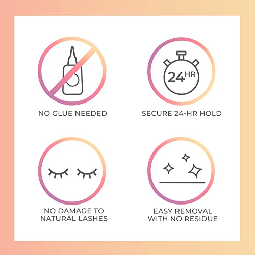 Pestañas de volumen glam con imPRESS Falsies, 12-14 mm, acabado intenso.
