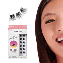 Pestañas autoadhesivas imPRESS Falsies con banda invisible para un acabado natural y cómodo uso diario