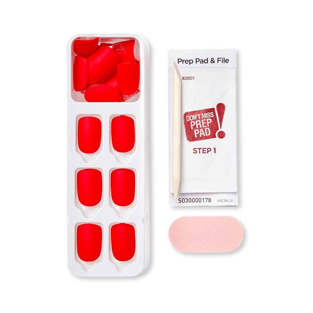 kit completo imPRESS con uñas y herramientas para una aplicación limpia en casa.