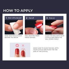 Uñas imPRESS rosa con acabado mate para un look elegante y sin esmalte.