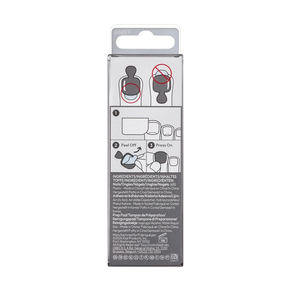 Kit imPRESS Ride With Me con 24 uñas y accesorios para un cambio inmediato.