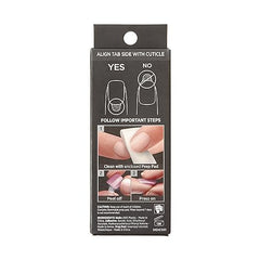 Uñas imPRESS piedra en V facetada para efecto tridimensional.