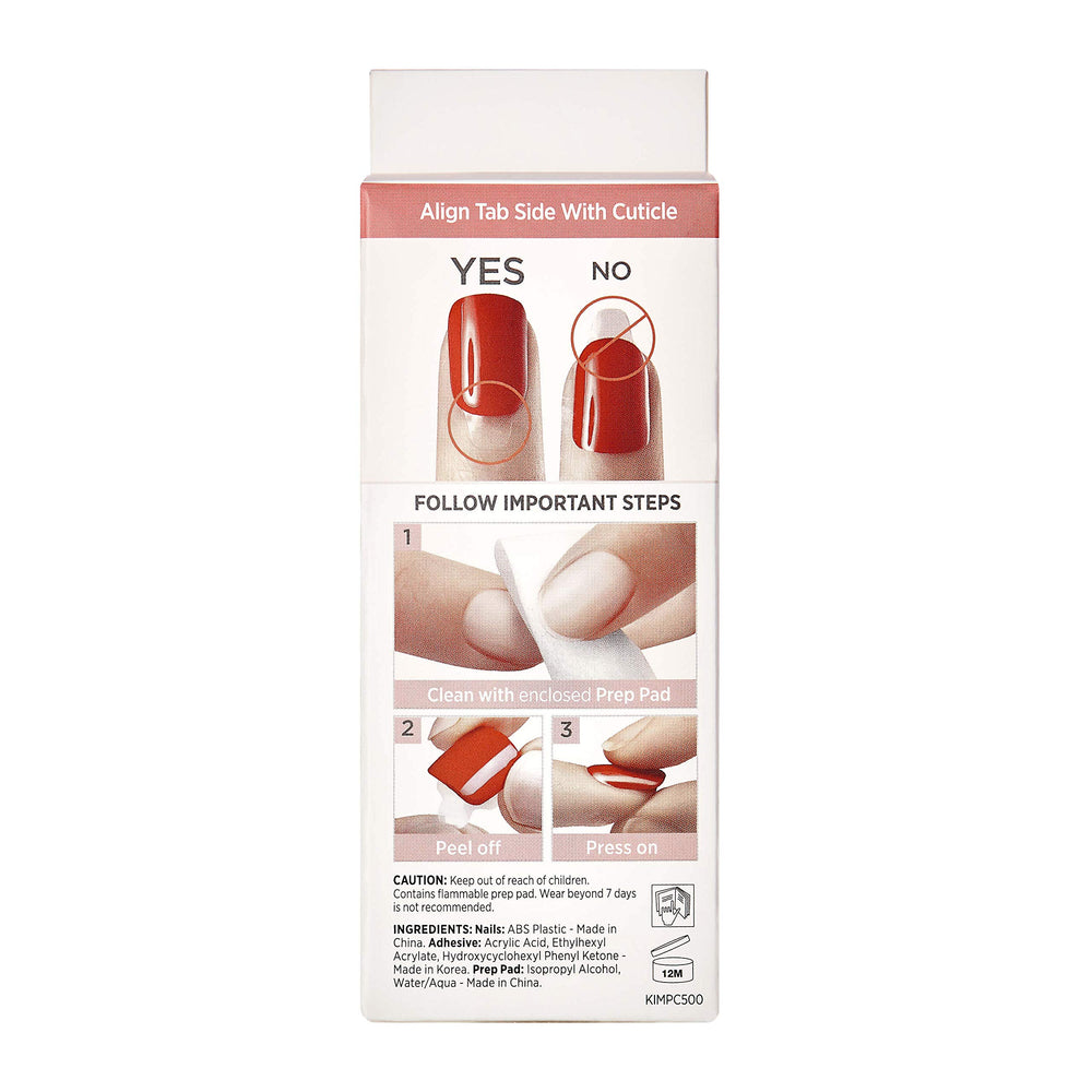 Uñas imPRESS PureFit con ajuste natural y cómodo en gris corto.