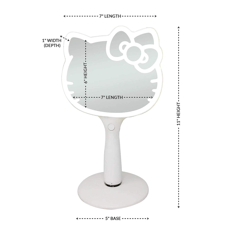 Base magnétique du miroir Hello Kitty, support stable pour mains libres.