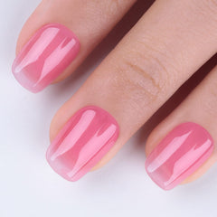 Imtiti Esmalte Gel Rosa Translúcido con aplicador suave para precisión.