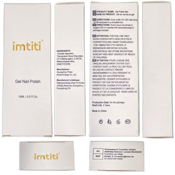 Imtiti Esmalte Gel Rosa Translúcido regalo perfecto para uñas.