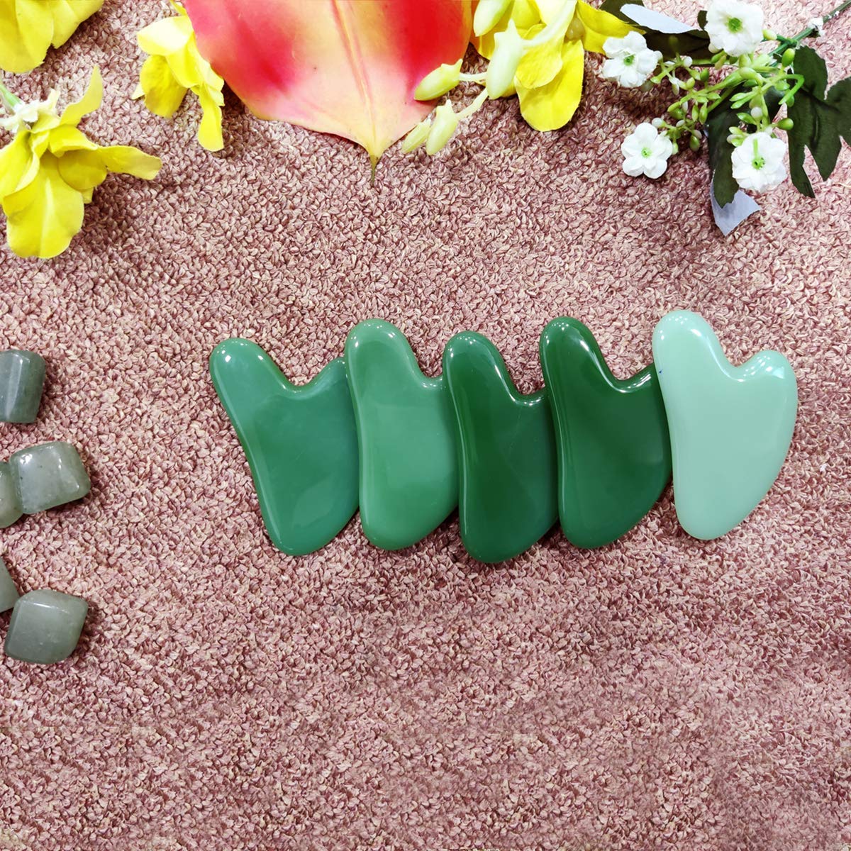 Ina Beauty Gua Sha Masaje Facial: movimiento suave para relajar tensiones y mejorar circulacion