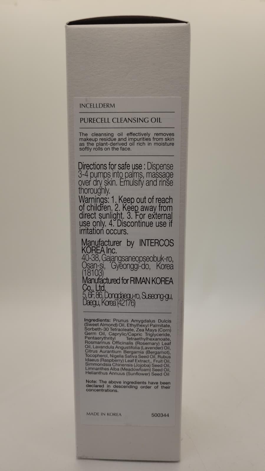 INCELLDERM PureCell rituel quotidien, nettoie et hydrate en une étape simple.