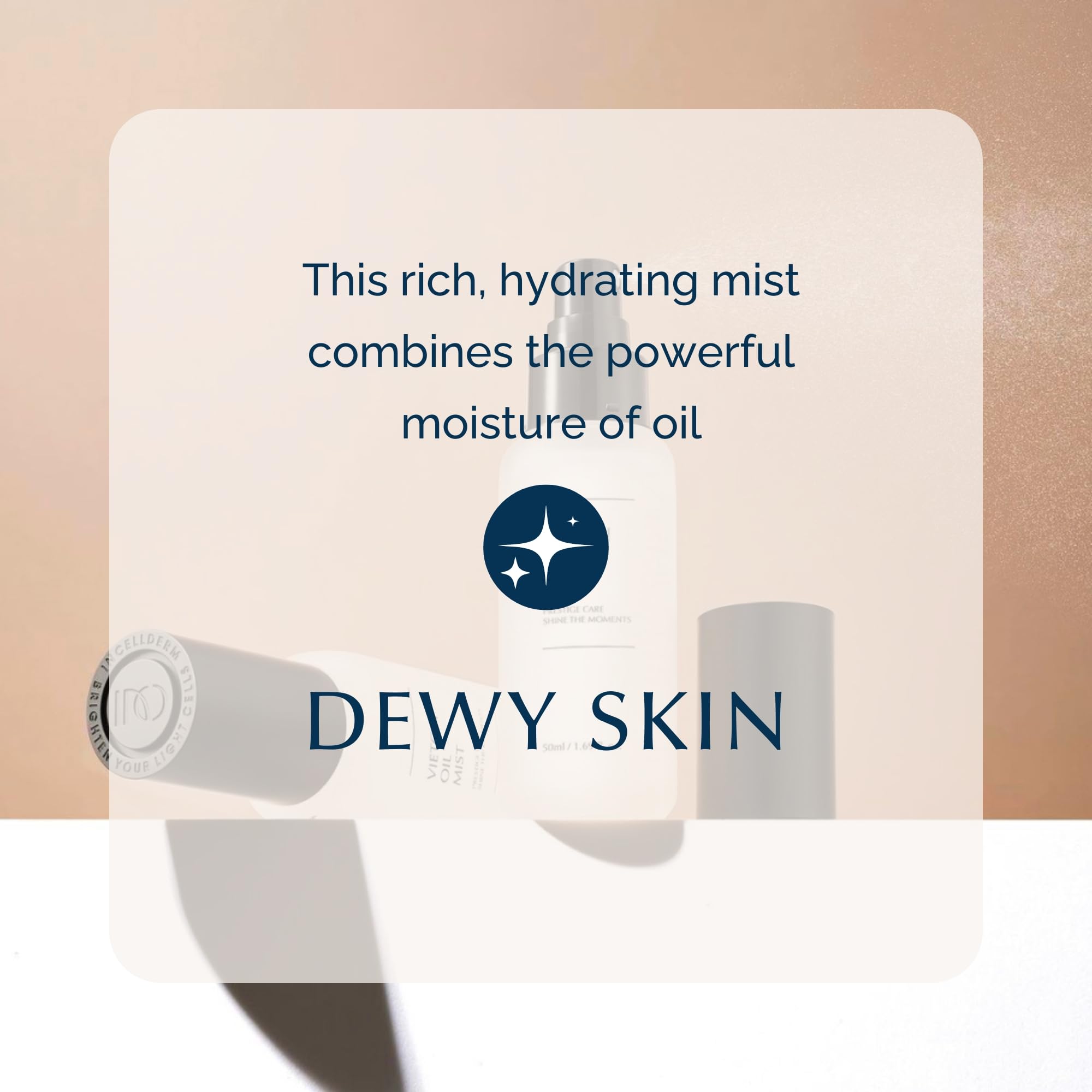 Envase 50ml INCELLDERM Riman Vieton, tamaño portátil para retoques.