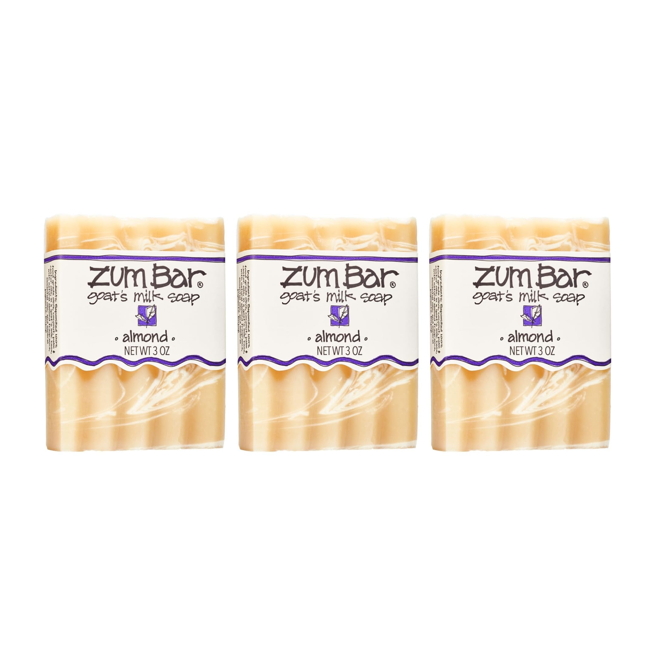 Indigo Wild Zum Jabón Leche de Cabra Almendra, vista frontal para uso diario.