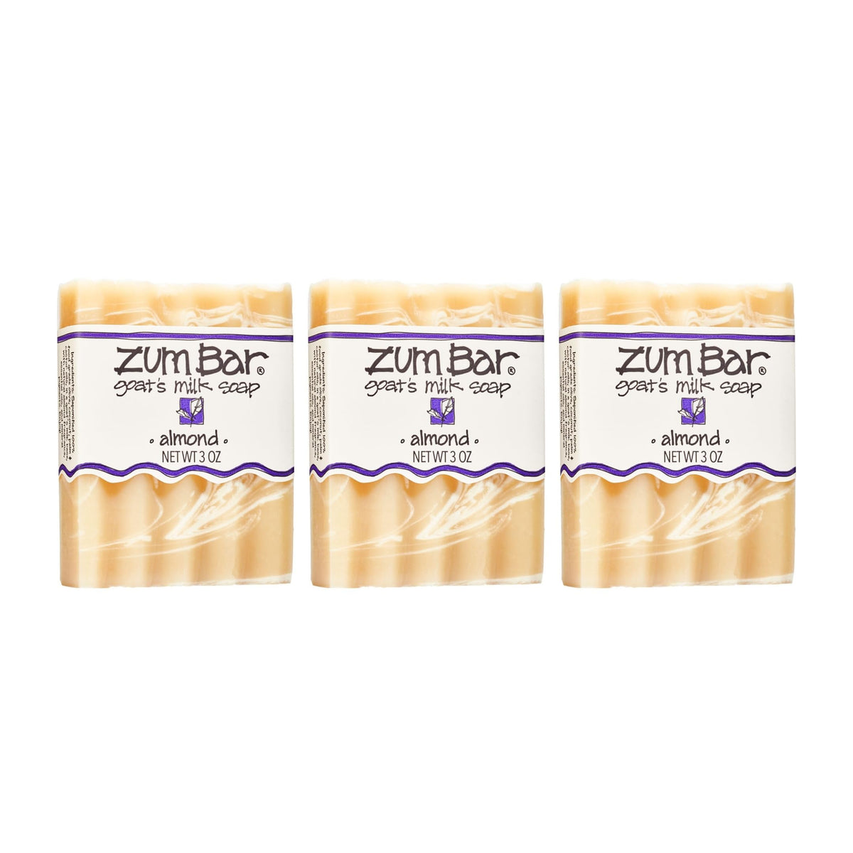 Indigo Wild Zum Jabón Leche de Cabra Almendra, vista frontal para uso diario.