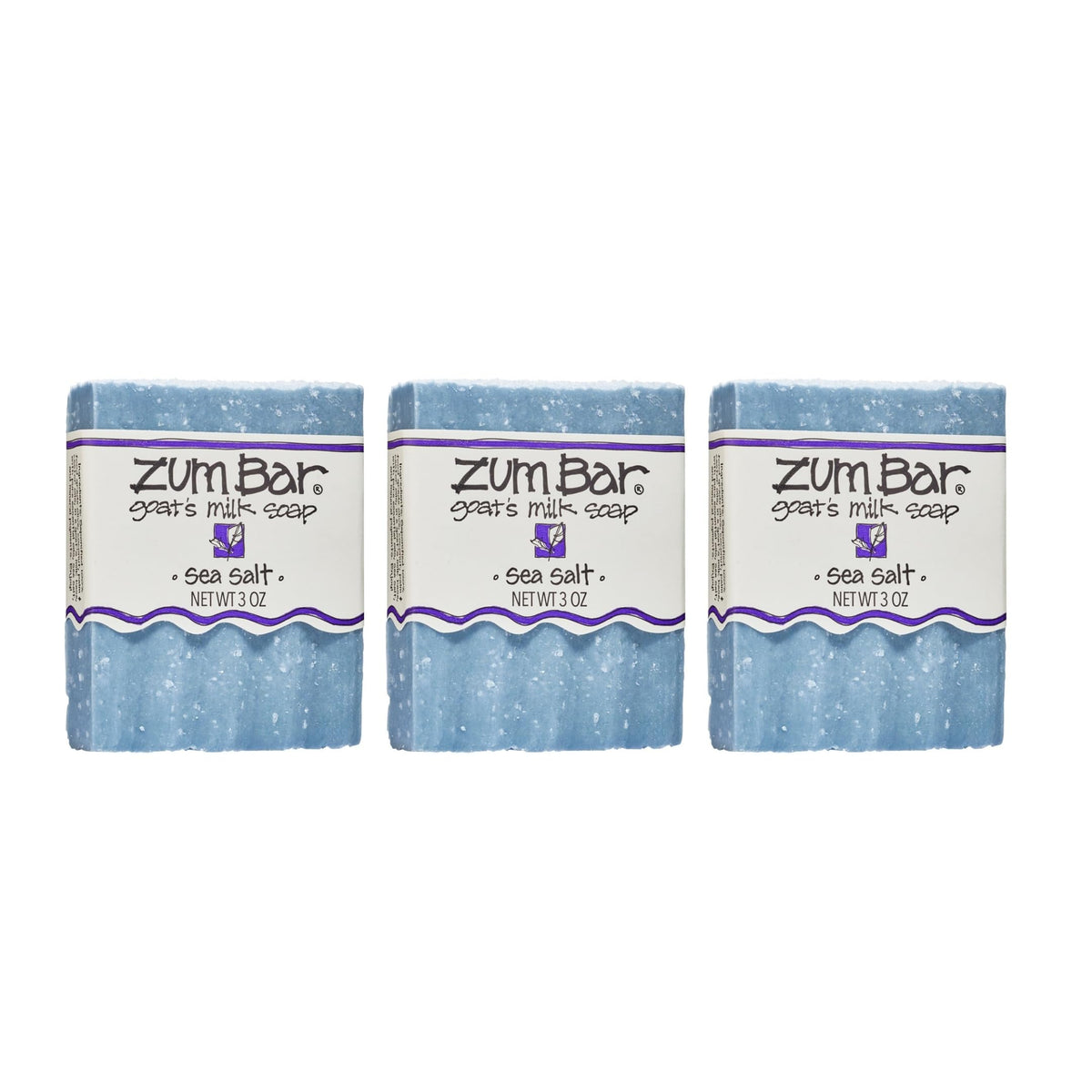 Indigo Wild Zum, jabón de leche de cabra, vista frontal, aroma fresco para manos y cuerpo.