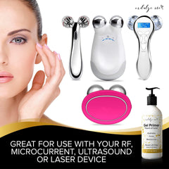 Aplicación facial del Gel Conductivo facilita el tratamiento en casa