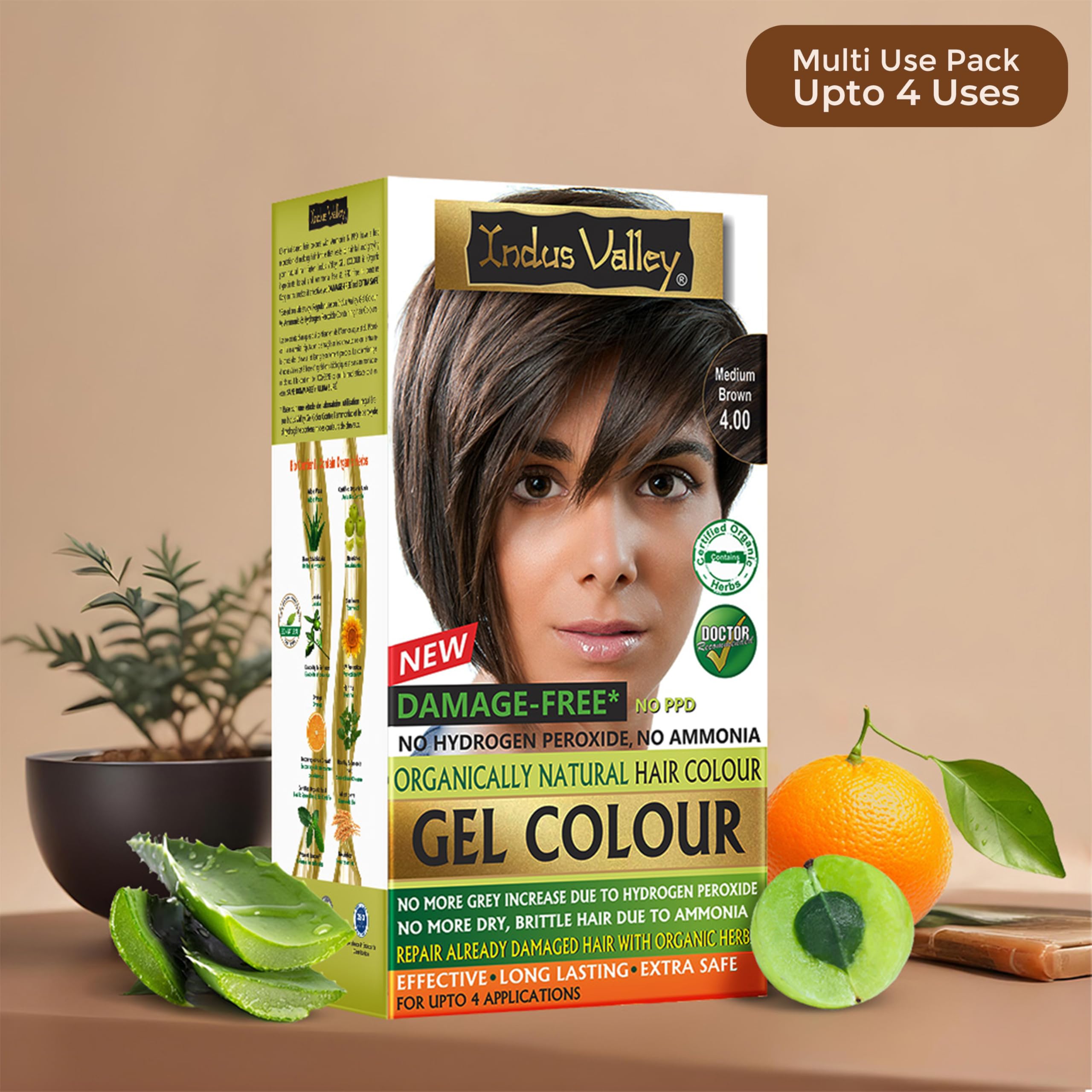 INDUS VALLEY Coloración gel con cobertura de canas total