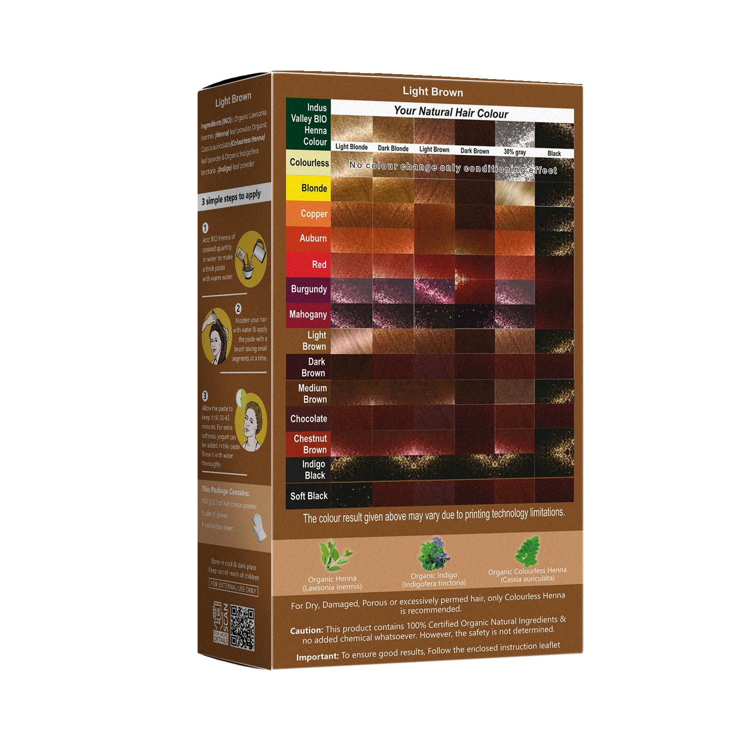 INDUS VALLEY Cuidado del cabello con mezcla nutritiva.