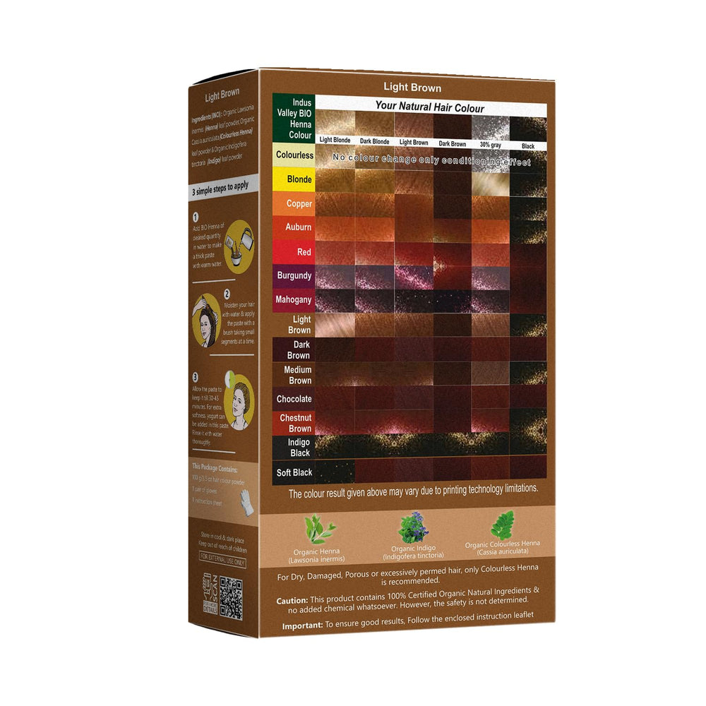 INDUS VALLEY Cuidado del cabello con mezcla nutritiva.