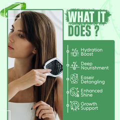INFINA ESSENTIALS Aceite de batana Acondicionador: botella vertiendo, nutrición profunda para cabellos secos