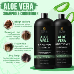 INFINA ESSENTIALS Champú de Aloe: espuma visible, limpieza suave para cabello sensible