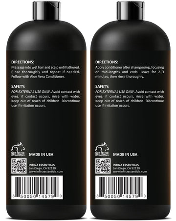 INFINA ESSENTIALS Cabello desenredado y suave tras usar el set