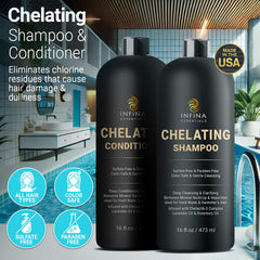 Infina Essentials Champú Quelante cabello limpio y manejable tras aguas duras.