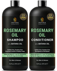 INFINA ESSENTIALS champú romero en botella: revitaliza el cuero cabelludo al ducharse